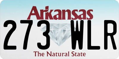 AR license plate 273WLR