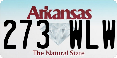 AR license plate 273WLW