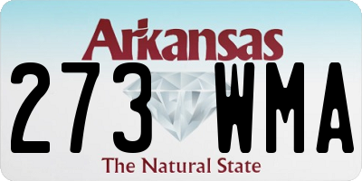 AR license plate 273WMA