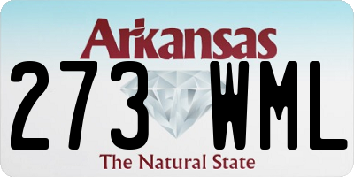 AR license plate 273WML