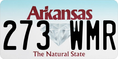 AR license plate 273WMR