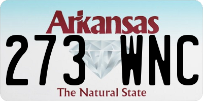 AR license plate 273WNC