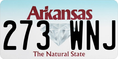 AR license plate 273WNJ
