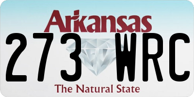 AR license plate 273WRC