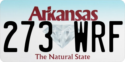 AR license plate 273WRF