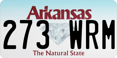 AR license plate 273WRM