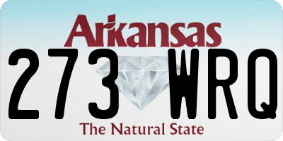 AR license plate 273WRQ