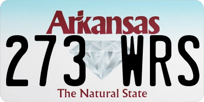 AR license plate 273WRS