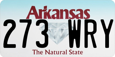 AR license plate 273WRY