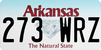 AR license plate 273WRZ