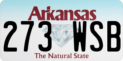 AR license plate 273WSB