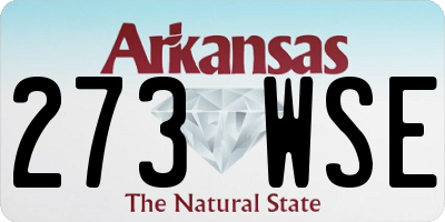 AR license plate 273WSE