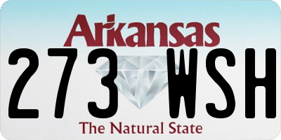 AR license plate 273WSH