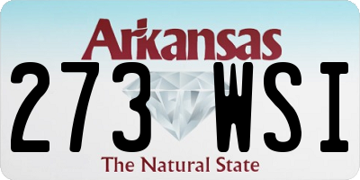 AR license plate 273WSI