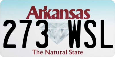 AR license plate 273WSL