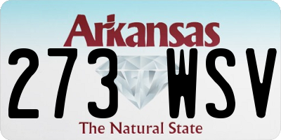 AR license plate 273WSV