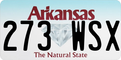 AR license plate 273WSX