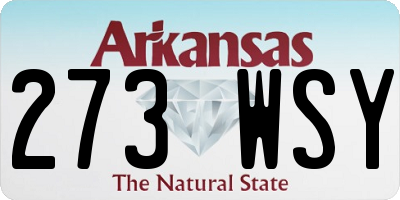 AR license plate 273WSY