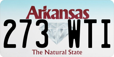 AR license plate 273WTI