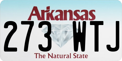AR license plate 273WTJ