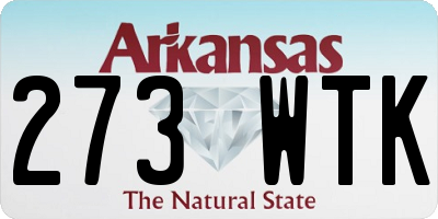 AR license plate 273WTK
