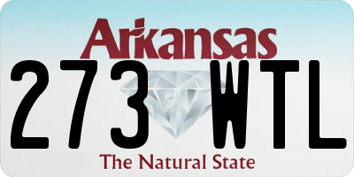 AR license plate 273WTL