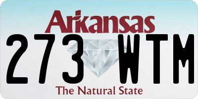 AR license plate 273WTM