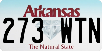 AR license plate 273WTN