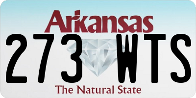 AR license plate 273WTS