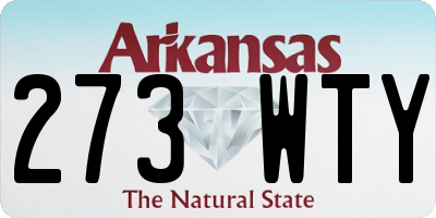 AR license plate 273WTY