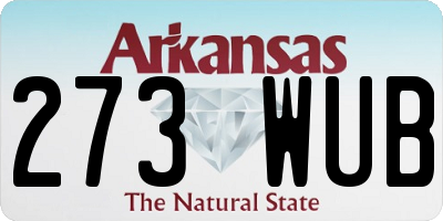 AR license plate 273WUB