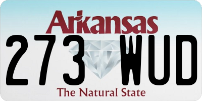 AR license plate 273WUD