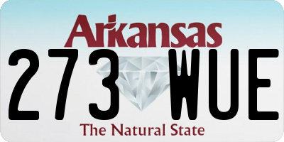 AR license plate 273WUE