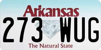 AR license plate 273WUG