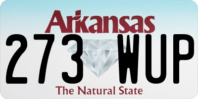 AR license plate 273WUP