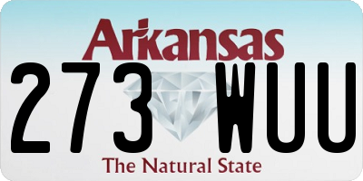 AR license plate 273WUU