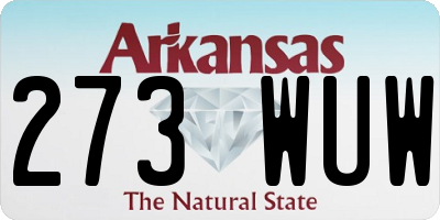 AR license plate 273WUW