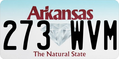 AR license plate 273WVM