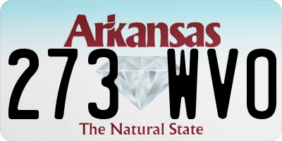 AR license plate 273WVO