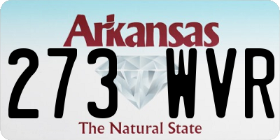 AR license plate 273WVR