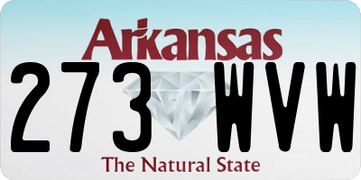 AR license plate 273WVW