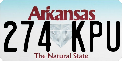 AR license plate 274KPU