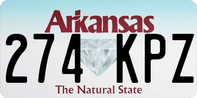 AR license plate 274KPZ