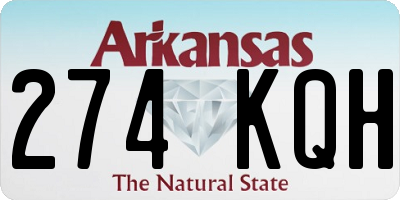 AR license plate 274KQH