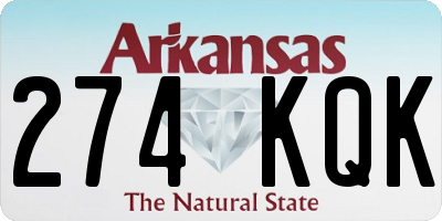 AR license plate 274KQK