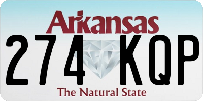 AR license plate 274KQP