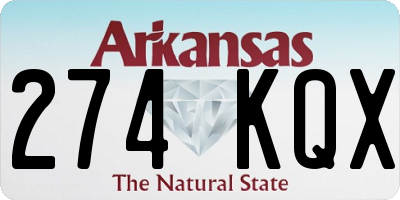 AR license plate 274KQX