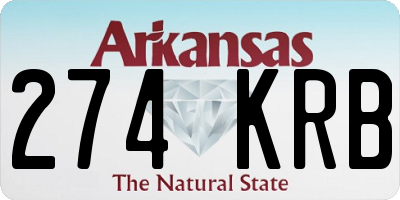 AR license plate 274KRB