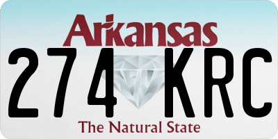 AR license plate 274KRC