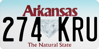 AR license plate 274KRU
